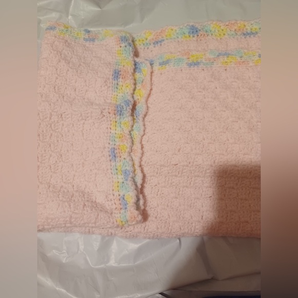 24x24 Hand Crochet Baby Blanket - Picture 2 of 3